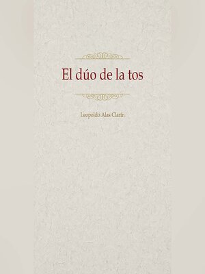 cover image of El dúo de la tos